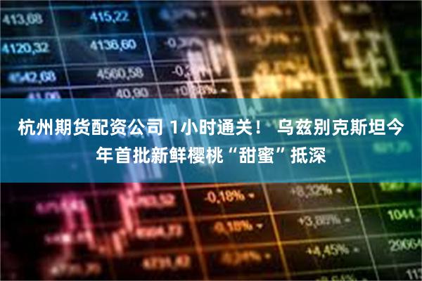 杭州期货配资公司 1小时通关！ 乌兹别克斯坦今年首批新鲜樱桃“甜蜜”抵深